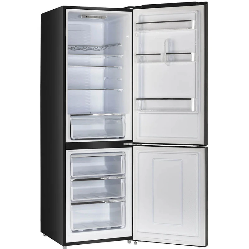 11.7 Cu. Ft. Black Solar DC Off-Grid Bottom Freezer Refrigerator
