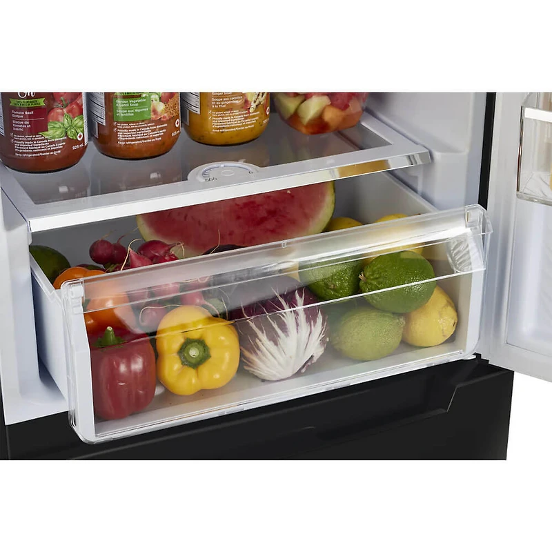 11.7 Cu. Ft. Black Solar DC Off-Grid Bottom Freezer Refrigerator