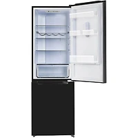 11.7 Cu. Ft. Black Solar DC Off-Grid Bottom Freezer Refrigerator