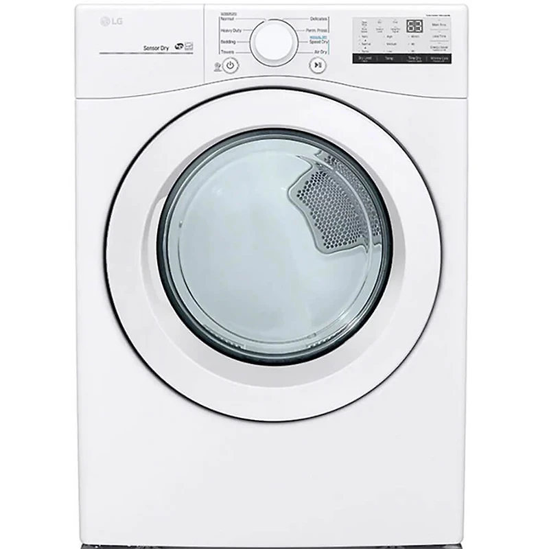 White Electric Front Load Washer/Dryer Pair with Storage Pedestals