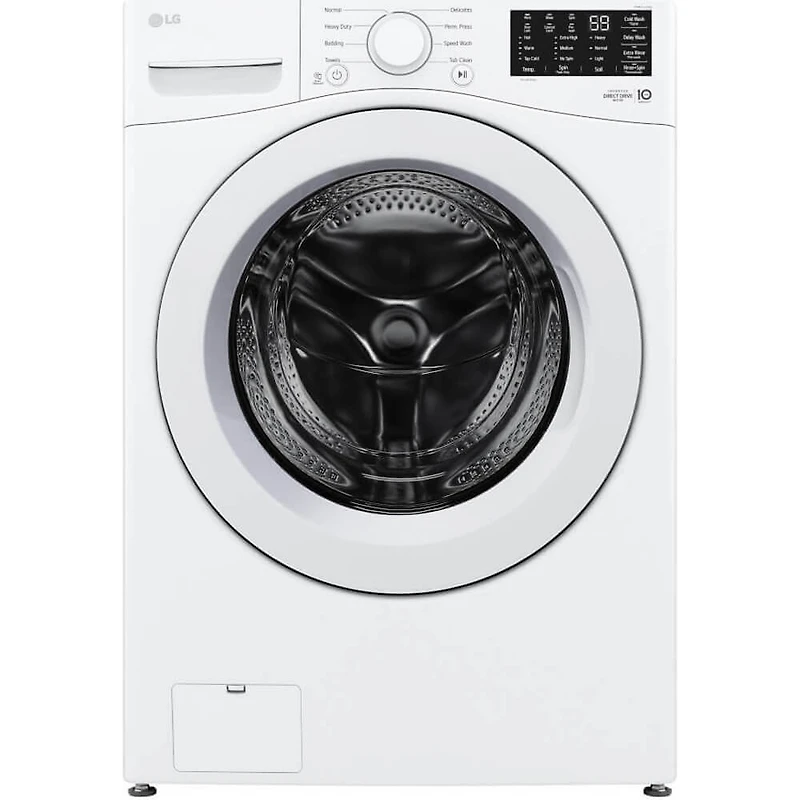 White Electric Front Load Large Capacity Washer/Dryer Pair with Storage Pedestals