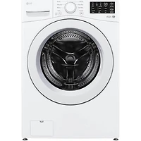 White Electric Front Load Large Capacity Washer/Dryer Pair with Storage Pedestals