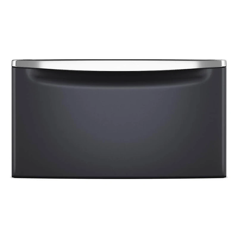 Midnight Steel Front Load Washer/Dryer Pair with Storage Pedestals