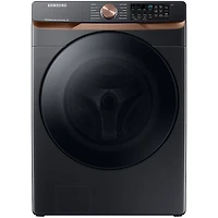 Brushed Black Front Load Smart Washer/Dryer Pair with Pedestals