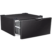 Brushed Black Front Load Smart Washer/Dryer Pair with Pedestals