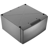15.5 inch Radiant Silver Laundry Pedestal with Storage Drawer