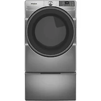 Radiant Silver Front Load Smart Washer/Dryer Pair with Pedestals