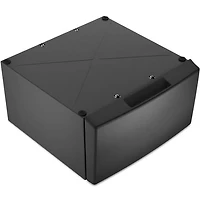 Volcano Black Front Load Smart Washer/Dryer Pair with Pedestals