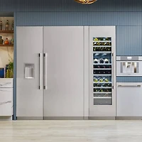 Cu. Ft. Panel Ready Freedom Collection Right Hinge Built-In Column Smart Freezer