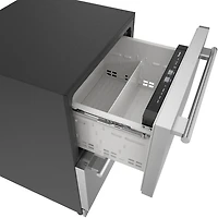 4.3 Cu. Ft. Masterpiece Stainless Undercounter Double Drawer Freezer/Refrigerator