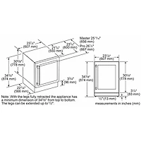 5.2 Cu. Ft. Panel Ready Left Hinge Glass Door Undercounter Refrigerator