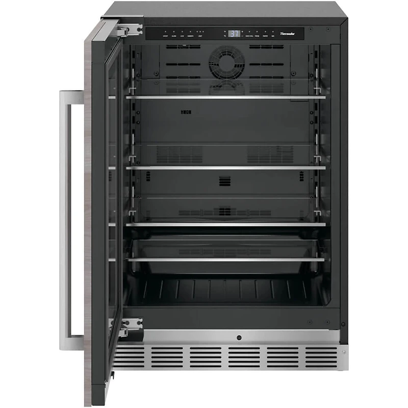 5.2 Cu. Ft. Panel Ready Left Hinge Glass Door Undercounter Refrigerator