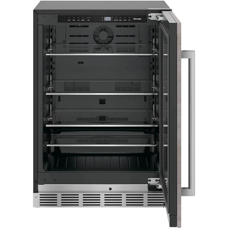 5.2 Cu. Ft. Panel Ready Right Hinge Glass Door Undercounter Refrigerator