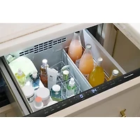 4.4 Cu. Ft. Masterpiece Stainless Undercounter Double Drawer Refrigerator
