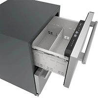 4.4 Cu. Ft. Masterpiece Stainless Undercounter Double Drawer Refrigerator