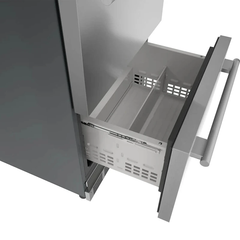 4.4 Cu. Ft. Masterpiece Stainless Undercounter Double Drawer Refrigerator