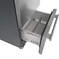 4.4 Cu. Ft. Masterpiece Stainless Undercounter Double Drawer Refrigerator