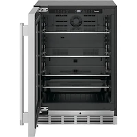 5.2 Cu. Ft. Masterpiece Stainless Left Hinge Glass Door Undercounter Refrigerator