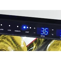 5.2 Cu. Ft. Masterpiece Stainless Right Hinge Glass Door Undercounter Refrigerator