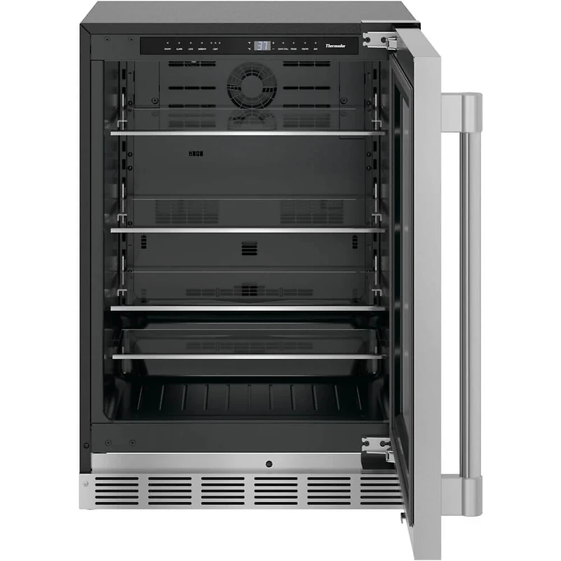 5.2 Cu. Ft. Professional Stainless Right Hinge Glass Door Undercounter Refrigerator