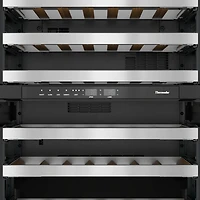 41 Bottle Masterpiece Stainless Left Hinge Dual Zone Undercounter Wine Cooler