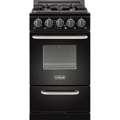 2.4 Cu. Ft. Black Freestanding Propane Off-Grid Gas Range