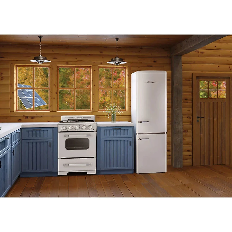 2.3 Cu. Ft. Marshmallow White Retro Freestanding Propane Range