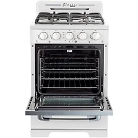 2.3 Cu. Ft. Marshmallow White Retro Freestanding Propane Range