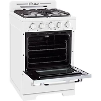 2.3 Cu. Ft. Marshmallow White Retro Freestanding Propane Range