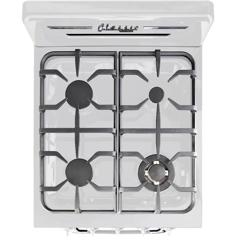 2.3 Cu. Ft. Marshmallow White Retro Freestanding Propane Range