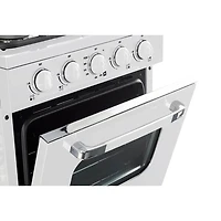 2.3 Cu. Ft. Marshmallow White Retro Freestanding Propane Range