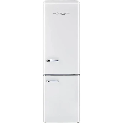 10 Cu. Ft. Marshmallow White Solar DC Off-Grid Classic Retro Counter-Depth Bottom Freezer Refrigerator