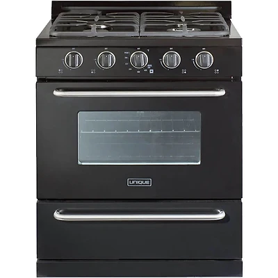 3.9 Cu. Ft. Black Freestanding Propane Range