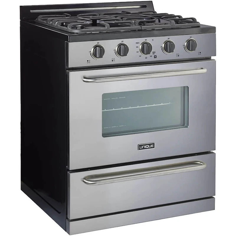 3.9 Cu. Ft. Stainless Freestanding Propane Range