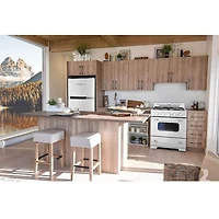 14 Cu. Ft. Marshmallow White Solar DC Off-Grid Classic Retro Top Freezer Refrigerator