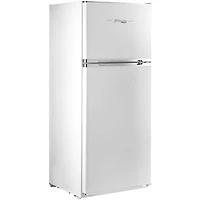 14 Cu. Ft. Marshmallow White Solar DC Off-Grid Classic Retro Top Freezer Refrigerator