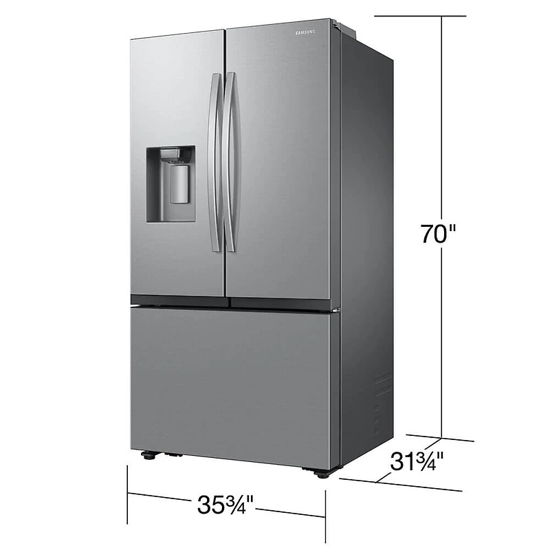 26 Cu. Ft. Stainless Four Ice Mega Capacity Counter-Depth French Door Smart Refrigerator