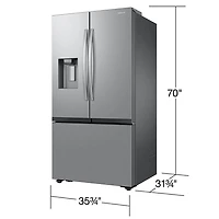 26 Cu. Ft. Stainless Four Ice Mega Capacity Counter-Depth French Door Smart Refrigerator