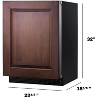 3.1 Cu. Ft. Panel Ready Stainless Undercounter Built-In Refrigerator