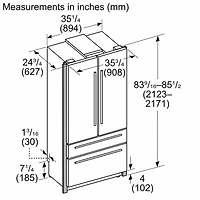 Cu. Ft. Freedom Collection Masterpiece Stainless Built-In French Door Smart Refrigerator