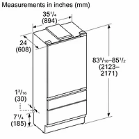 18.8 Cu. Ft. Freedom Collection Panel Ready Built-In Bottom Freezer Smart Refrigerator