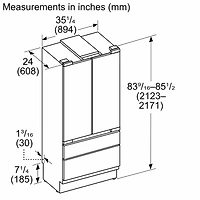 18.8 Cu. Ft. Freedom Collection Panel Ready Built-In French Door Smart Refrigerator
