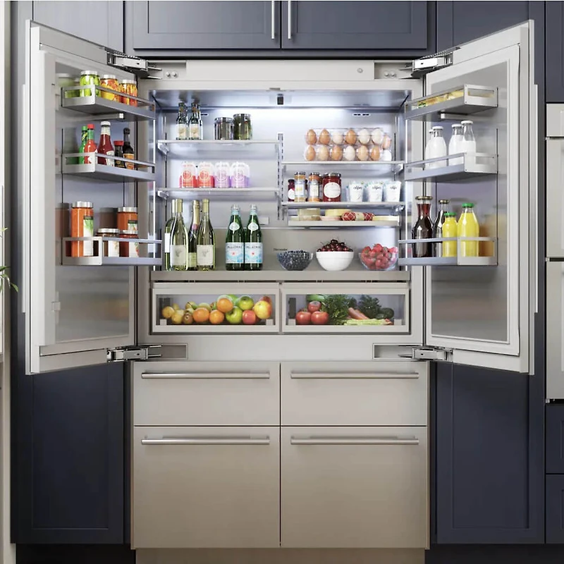 26.8 Cu. Ft. Freedom Collection Masterpiece Stainless 6-Door French Door Built-In Smart Refrigerator