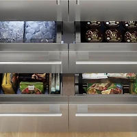 26.8 Cu. Ft. Freedom Collection Masterpiece Stainless 6-Door French Door Built-In Smart Refrigerator