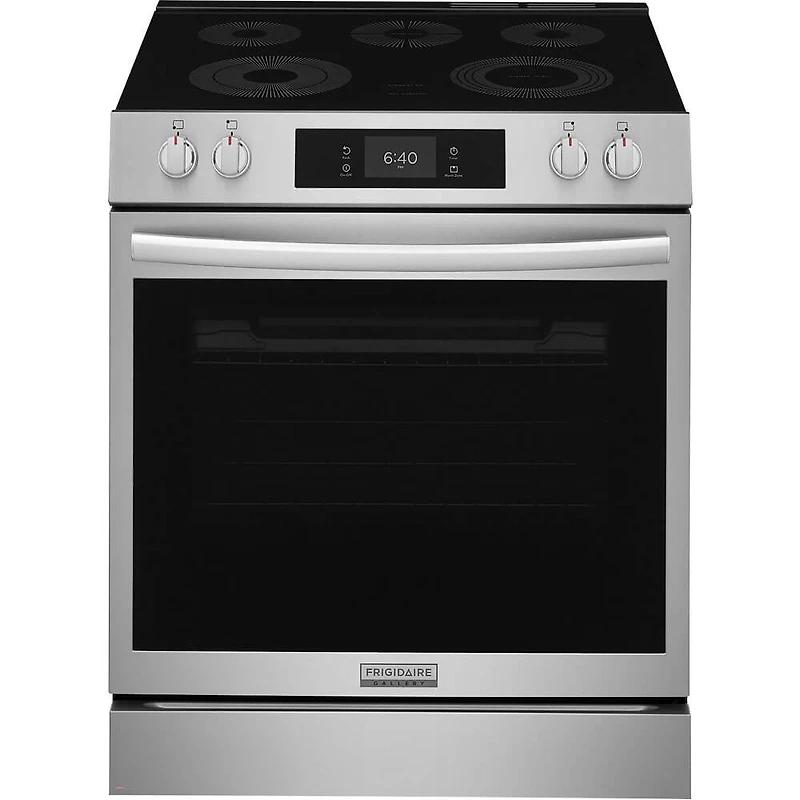 6.2 Cu. Ft. Stainless Stone Baked Pizza Freestanding Electric Convection Range