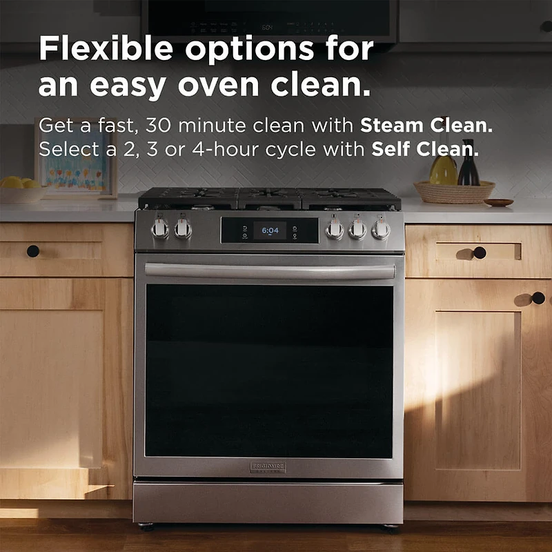 6 Cu. Ft. Stainless Stone Baked Pizza Freestanding Gas Convection Range