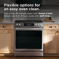 6 Cu. Ft. Stainless Stone Baked Pizza Freestanding Gas Convection Range