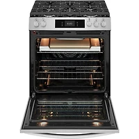 6 Cu. Ft. Stainless Stone Baked Pizza Freestanding Gas Convection Range
