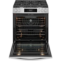 6 Cu. Ft. Stainless Stone Baked Pizza Freestanding Gas Convection Range