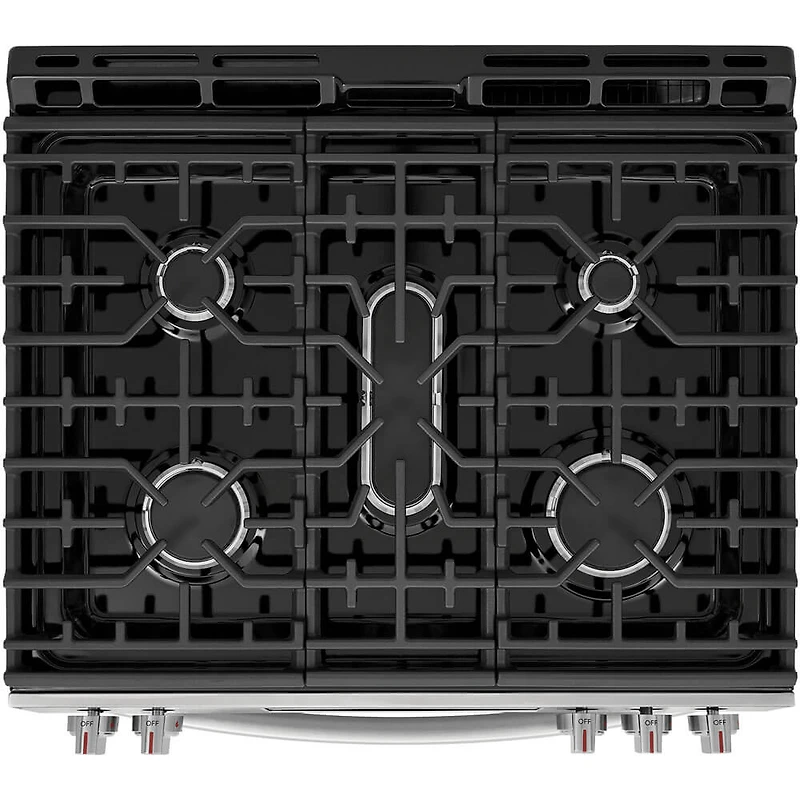 6 Cu. Ft. Stainless Stone Baked Pizza Freestanding Gas Convection Range